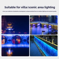Lumière LED adressable de tube de pixel RVB éclairage linéaire de façade de bâtiment d'affichage publicitaire