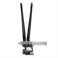 Tarjeta de Red Interna Inalámbrica WiFi6 802.11ax PCIe de 1300Mbps con Adaptador Inalámbrico Intel AX200 para Computadora