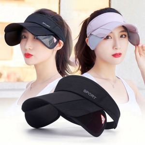 Casquettes de soleil à visière pour femmes, protection UV, sports de plein air d'été, loisirs, cyclisme - Product Image 1