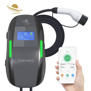 ที่ชาร์จไฟฟ้ากระแสสลับ EV ติดผนังอัจฉริยะ22Kw ใหม่เครื่องชาร์จในรถยนต์แบบเร็วที่ชาร์จในรถแบบ32A 2ช่องสำหรับใช้ในบ้าน - Product Image 1
