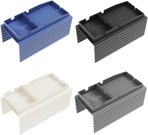 Porte-gobelet en silicone sans BPA pour canapé, plateau antidérapant pour accoudoir avec rangement pour télécommande, organisation et décoration intérieure - Product Image 2