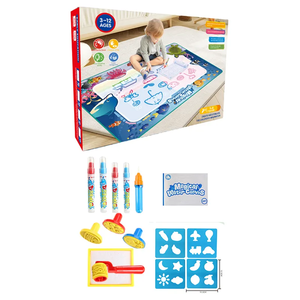 100Cm * 80Cm Groothandel Kinderen Tekenen Speelgoed Diy Educatief Water Tekening Canvas Doodle Tekening Mat Voor Kinderen Cadeau - Product Image 4