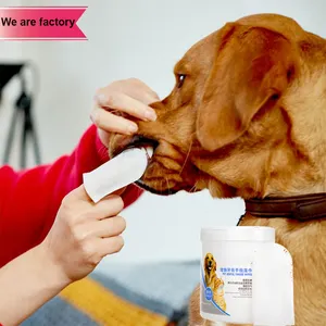 Pet Spazzolino Da Denti e Orale <span class=keywords><strong>Dental</strong></span> Care Salviette Rimuove La Placca e Pet Zampa Cleaner Panni - Product Image 1