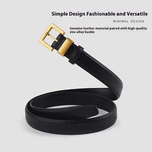 Vente directe usine – <span class=keywords><strong>Ceinture</strong></span> large en cuir de vachette véritable haut de gamme pour femme, boucle <span class=keywords><strong>noire</strong></span> pour jeans, marque de créateur, <span class=keywords><strong>ceinture</strong></span> YS - Product Image 4