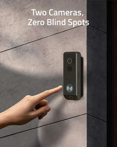 Sonnette vidéo avec caméra WiFi à double objectif 5MP, grand <span class=keywords><strong>angle</strong></span>, audio bidirectionnel, interphone vidéo - Product Image 2