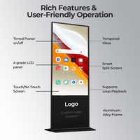 Affichage numérique vertical 4K avec garantie d'un an, kiosque publicitaire tactile numérique, lecteur d'écran pour centre commercial
