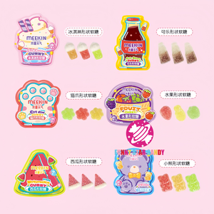 China Fábrica Cola Forma Caramelos Suaves Yummy Snacks Custom Sweets Soda Sabor Sugar Coated Mini Gummy - Product Image 5