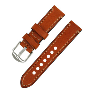 Bracelet de montre en cuir véritable première couche, style rétro, en cuir de vachette Crazy Horse, avec boucle ardillon, pour GT2 Fat Sea Coconut Cardi - Product Image 4