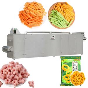 New Factory Supply Twin Screw Extruder Motor-Automatic Onion Ring Puffed Snack <b>Production</b> Line High Efficiency SUS304 Stainless - Product Image 3