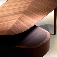 Chaise de bureau de luxe moderne pour patron combinaison durable et à la mode de meubles en bois MDF de grande classe pour villa et salon