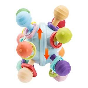 Jouets de dentition sensoriels sans BPA jouets de dentition pour bébé <span class=keywords><strong>Montessori</strong></span> jouets de <span class=keywords><strong>boule</strong></span> de dentition sensorielle <span class=keywords><strong>hochet</strong></span> de dentition jouets à mâcher - Product Image 6