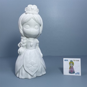 Fabricants en vrac vente en gros poupées de <span class=keywords><strong>peinture</strong></span> en vinyle princesse dessin animé PVC avec tirelire boîte d'économie d'argent - Product Image 4