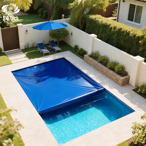 Cubierta para Piscina <span class=keywords><strong>Solar</strong></span> de PVC Modelo Water Crown SG, Manta Rectangular Resistente para Piscinas Enterradas, Retención de Calor, Reduce la Evaporación - Product Image 4