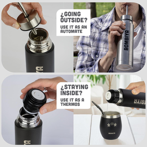 Termo para Yerba <span class=keywords><strong>Mate</strong></span>, Frasco de Vacío de Acero Inoxidable, Kit <span class=keywords><strong>Mate</strong></span> Argentino - Product Image 4