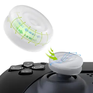 PlayVital bantalan karet lembut stik ibu jari genggaman Universal Joystick penutup untuk Xbox PS5 Playstation 4 Controller