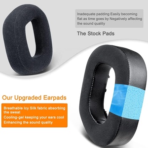 Für Corsair <span class=keywords><strong>HS80</strong></span> RGB Wired/HS 80 RGB Kopfhörer zubehör Ersatz-Ohr polster kissen Cool Gel Earpads Ice Cooling - Product Image 4