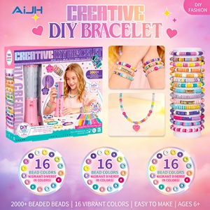 Kit de Fabricación de Pulseras con Más de 2000 Cuentas AiJH, Juego de Joyería de Artesanía con Logotipo Personalizado al por Mayor para Niños, <span class=keywords><strong>Juguete</strong></span> Educativo STEM, Regalo - Product Image 1