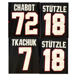 Nouveaux maillots de hockey sur glace cousus 2026 Ottawa 7 Brady Tkachuk 18 Tim Stutzle 28 Claude Giroux 72 Chabot Équipe personnalisée 100% Polyester - Product Image 1