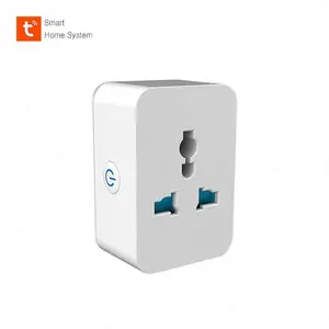 Smart Wireless Socket Remote Control Universal Plug 10A dengan Meteran Listrik Mendukung Google Home Alexa Tuya Smart Plug