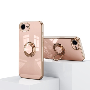 เคสยึดแหวน6D แฟชั่นฝาหลังโครเมี่ยมสำหรับ iPhone 16E/16/15 pro/ 14 PROMAX ที่ยึดในรถแม่เหล็ก - Product Image 4