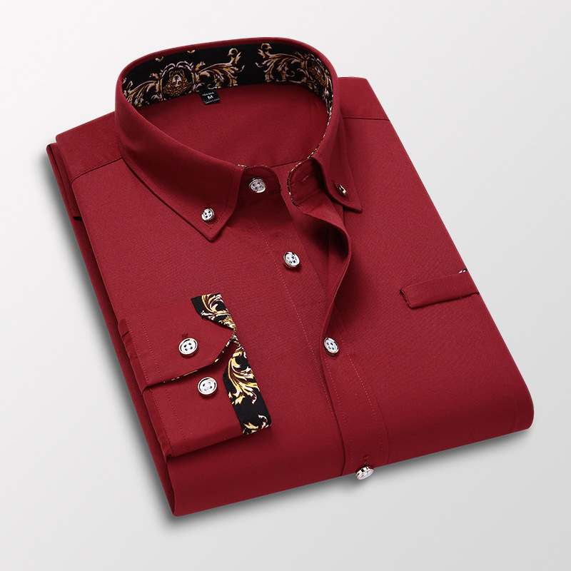 Shop Our New Design Wholesale Men's Double Color Collar Shirts