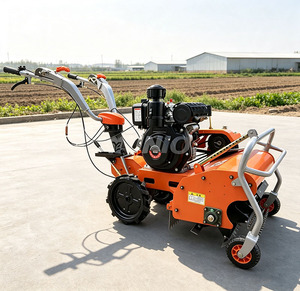 Motozappa Diesel Raffreddata ad Acqua da 8 CV con Blocco Differenziale e <span class=keywords><strong>Frizione</strong></span> Integrata per Campi Agricoli - Product Image 3