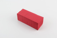 Serviettes en papier Airlaid 1 pli en pâte de bois vierge, rouge élégant, jetables, 8 plis, avec pochette pour couverts, pour mariage, logo personnalisé