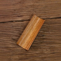 Cuillère à thé artisanale en bambou tressé, outil de cérémonie du thé chinois, tissage en chevrons, cuillère à mesurer concave, accessoire de Gongfu