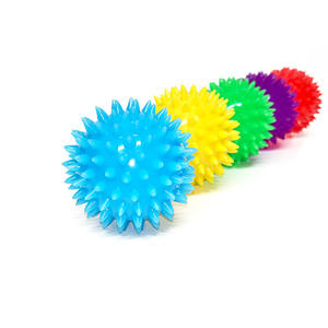 Fascia muscular dirigida y terapia física TPR Yoga Spiky Bola de masaje de plástico duro personalizada - Product Image 2