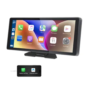 Multimedia portátil para coche, pantalla de 2 DIN, autoestéreo, reproductor MP5 para coche de 10,26 pulgadas con monitor de pantalla, CarPlay inalámbrico