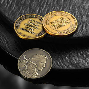 Tùy Chỉnh Cổ Vàng Bronze Kim Loại Dập Nổi Nhân Vật Logo 2D 3D Thách Thức Đồng Xu Nhà Sản Xuất - Product Image 6