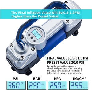 डिजिटल टायर दबाव मॉनिटर और एयर कंप्रेसर पंप 150 psi <span class=keywords><strong>220v</strong></span>/12v कार मोटरसाइकिलों के लिए सार्वभौमिक फिट - Product Image 5