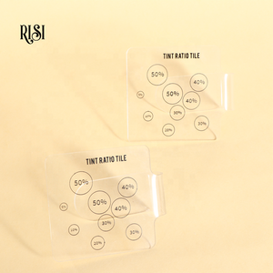 Paleta Profesional de Acrílico Cuadrada <span class=keywords><strong>RISI</strong></span> para Mezclar Tintes de Cejas y Pestañas con Tabla de Proporciones para Tinte de Cejas - Product Image 4