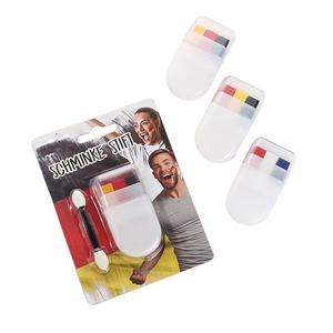 Vernice per il Viso Personalizzata per Tifosi di Calcio, 3 Colori, a Forma di Bandiera, Ideale come Regalo per Eventi Sportivi - Product Image 1