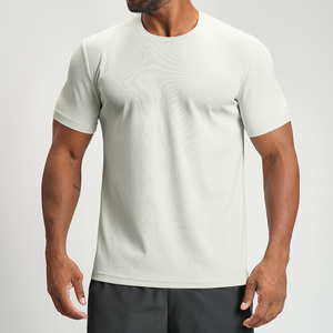 Camiseta Deportiva Casual para Hombre, Primavera-Verano 2026, 100% Poliéster, Transpirable, de Secado Rápido, Color Sólido, para Fitness - Product Image 1