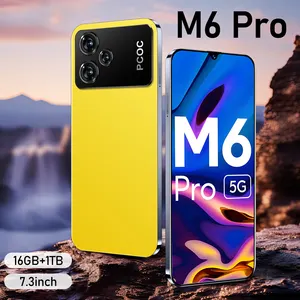 M6 pro الهاتف التسوق عبر الإنترنت الذكية mobail الروبوت التعرف على الوجه الهاتف المحمول رخيصة