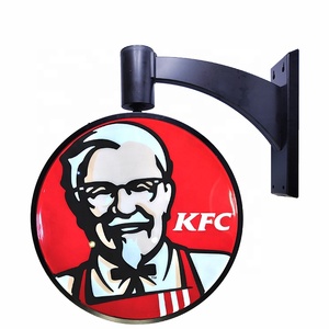 Outdoor double-sided rotating rotary vacuum forming light box LED luminous billboard