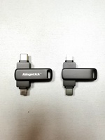 Flashdisk USB Logam Putar Kustom 1TB 2TB USB 3.0 OTG Tipe C Chip Kelas-A Garansi 3 Tahun Ukiran Laser logo Ponsel PC
