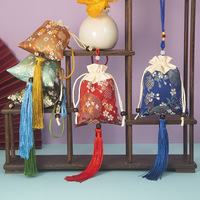 Sachet de sauge de style ancien pour le Festival des Bateaux-Dragons, pochette porte-bonheur à cordon, anti-moustiques portable, sacs vides à suspendre au voiture