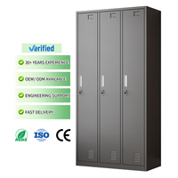 Casier en acier à 6 portes pour étudiants, armoire à colis en métal avec miroir pour le rangement des vêtements, utilisation dans les dortoirs scolaires, ateliers