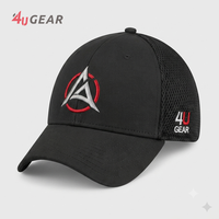 Casquette Trucker en Maille à 6 Panneaux Brodée Personnalisée 4U, Fabricant en Gros de Casquettes de Sport en Coton et Polyvalent de Qualité Supérieure, Casquettes de Cyclisme OEM