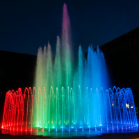 Fontaine musicale de danse extérieure en acier inoxydable commercial chinoise DEWY, pompe étanche, garantie de 2 ans pour la place et le paysage