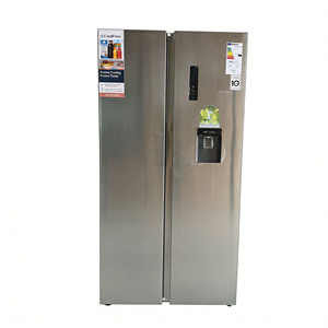<span class=keywords><strong>Réfrigérateur</strong></span> distributeur d'eau double porte en acier inoxydable, sans givre, avec écran LED et grande capacité – Meilleures ventes - Product Image 4