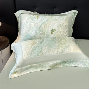 ชุดเครื่องนอนลายพิมพ์ดิจิตอล, ชุดเครื่องนอนลายมุมกว้างสีตัดมุมสุดเท่หรูหราหรูหราหรูหรา - Product Image 5