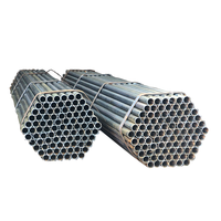 Tubes ronds en acier galvanisé de longueur standard Q235/Q345 pour la construction de serres, acier d'armature