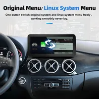 10.25 pouces Linux modèle autoradio Carplay Android Auto double système écran pour Benz C E a V classe GLA GLE NTG 4.5 5.0 lecteur