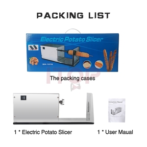 Cortador de Patatas en Espiral Eléctrico con Cuchillas de Acero Inoxidable, Rebanador de Verduras Compacto para <span class=keywords><strong>Cocinas</strong></span> Domésticas y Comerciales - Product Image 5