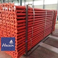 Étais de coffrage télescopiques réglables HXHT en acier Q235, surface pré-galvanisée, personnalisables pour les métros et la construction