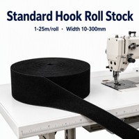Material de rollo estándar para ganchos, cinta industrial a granel solo para ganchos, construcción de nailon tejido, 1-25m/rollo