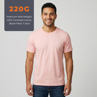 T-shirt d'été pour homme, haute qualité, respirant, durable, style basique urbain, 100% coton, uni, coupe classique, assortiment